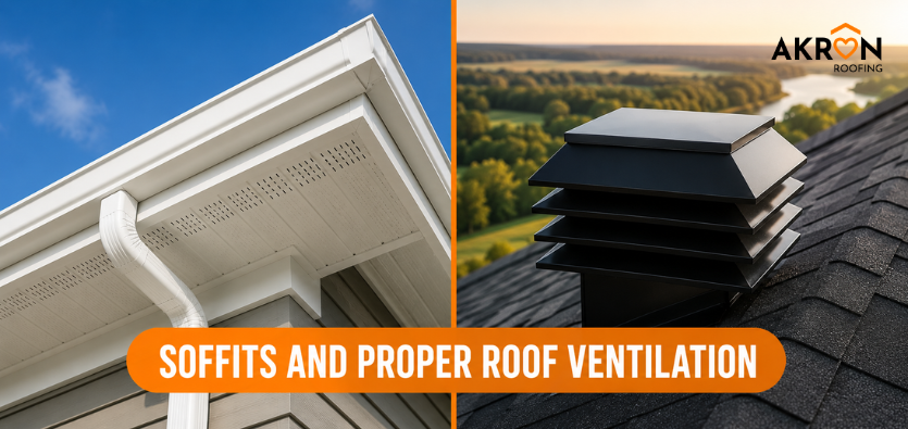 The Relationship Between Soffits And Proper Roof Ventilation: AKRoN Roofing’s Expertise